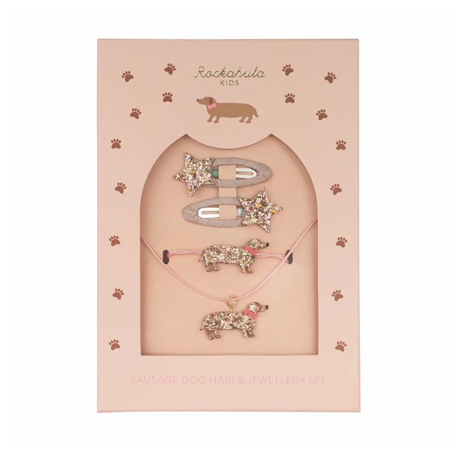 Rockahula Sausage Dog Hair And Jewellery Set