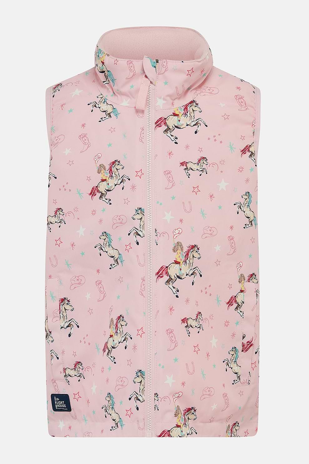 Lighthouse Girls Pink Cowgirl Gilet