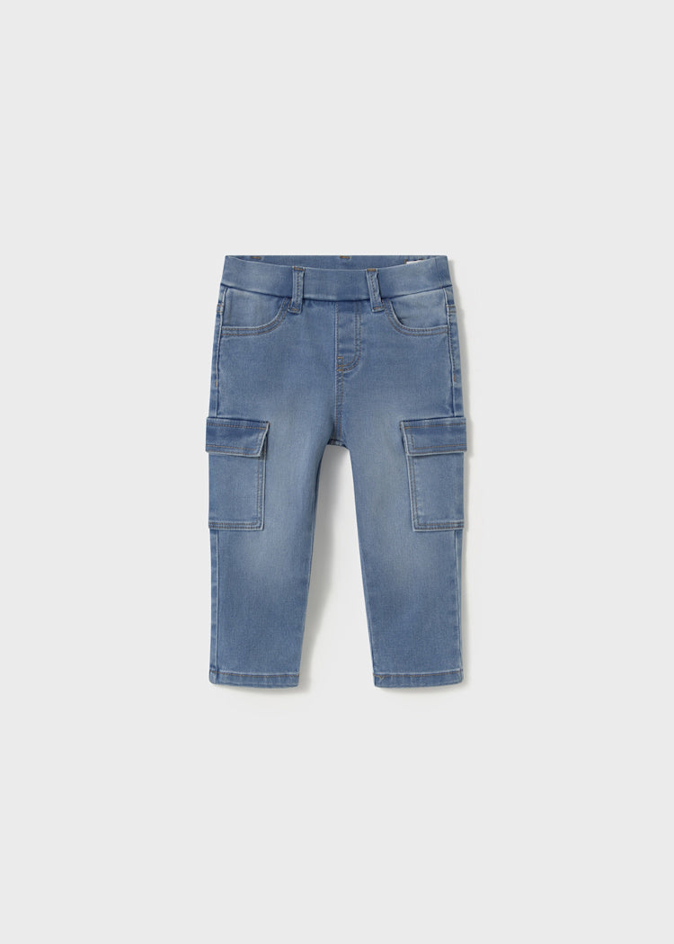 Mayoral Baby Boy Denim Cargo Trouser.