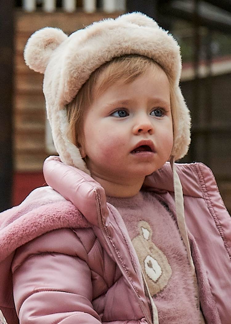 Mayoral Baby Fur Hat And Scarf Set 065