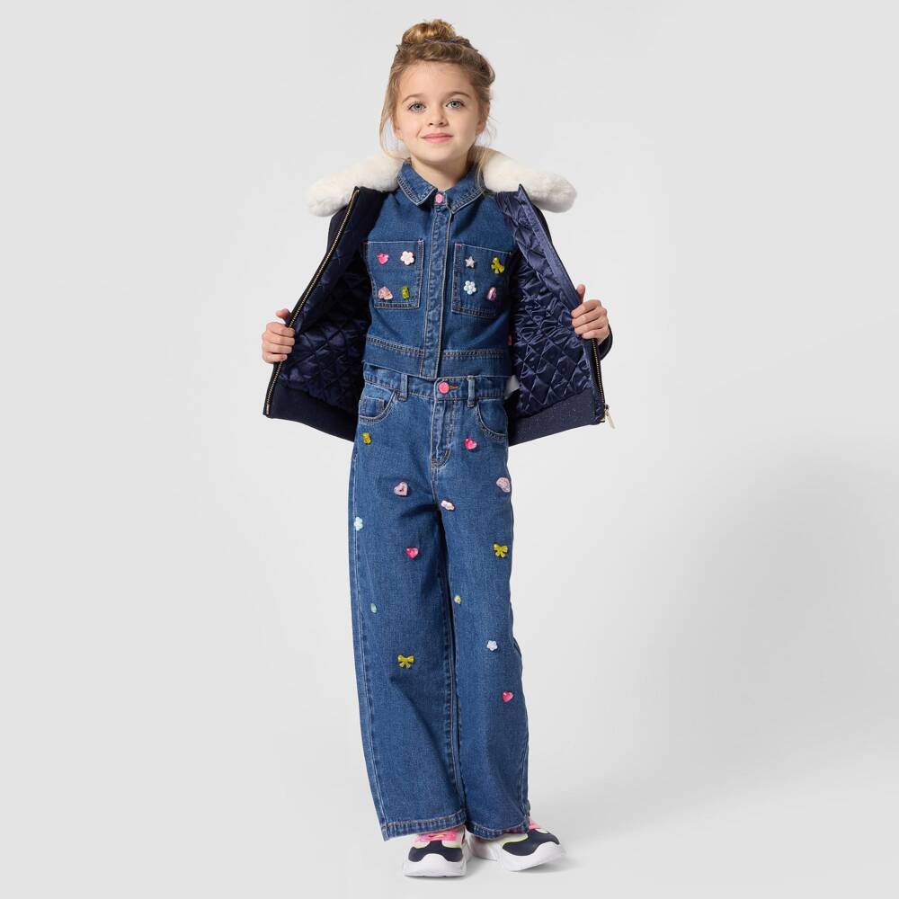 Billieblush Girls Jewelled Denim Jacket