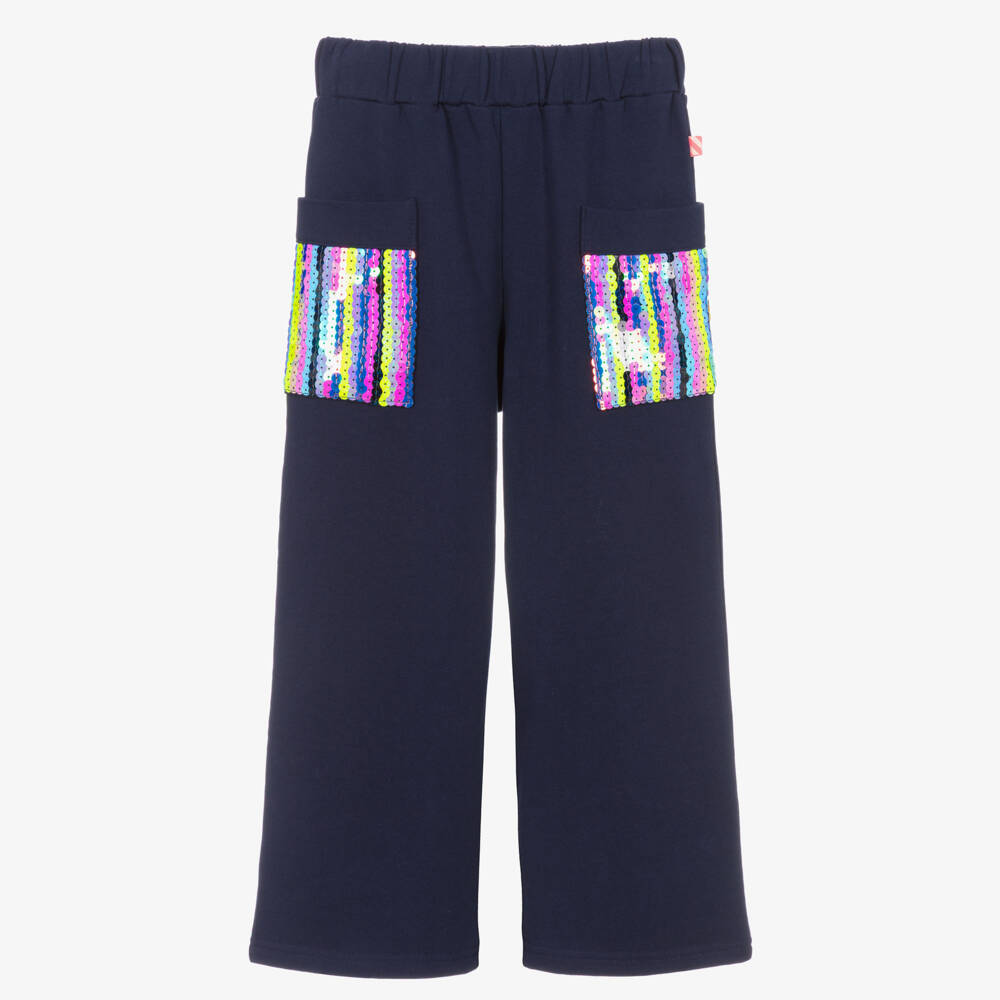 Billieblush Navy Sequin Jogger