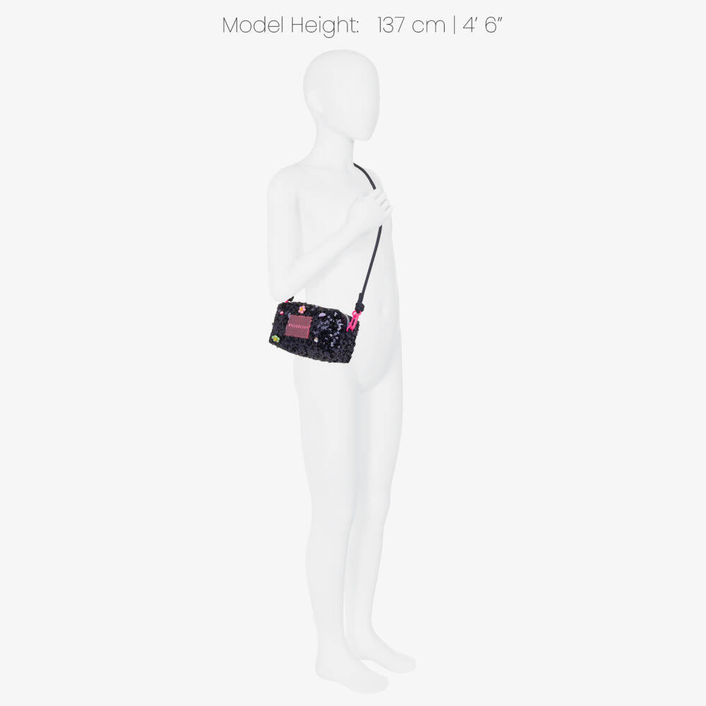 Billieblush Girls Navy Sequin Bag