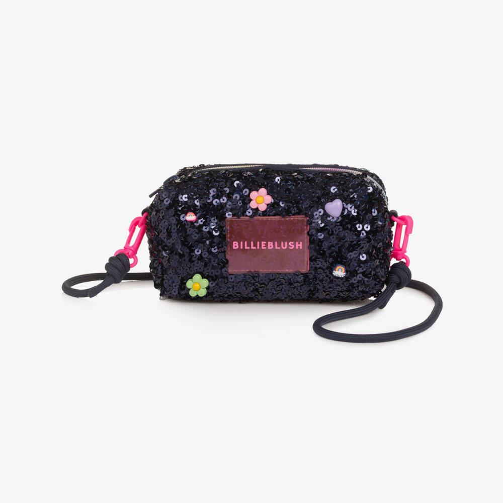 Billieblush Girls Navy Sequin Bag