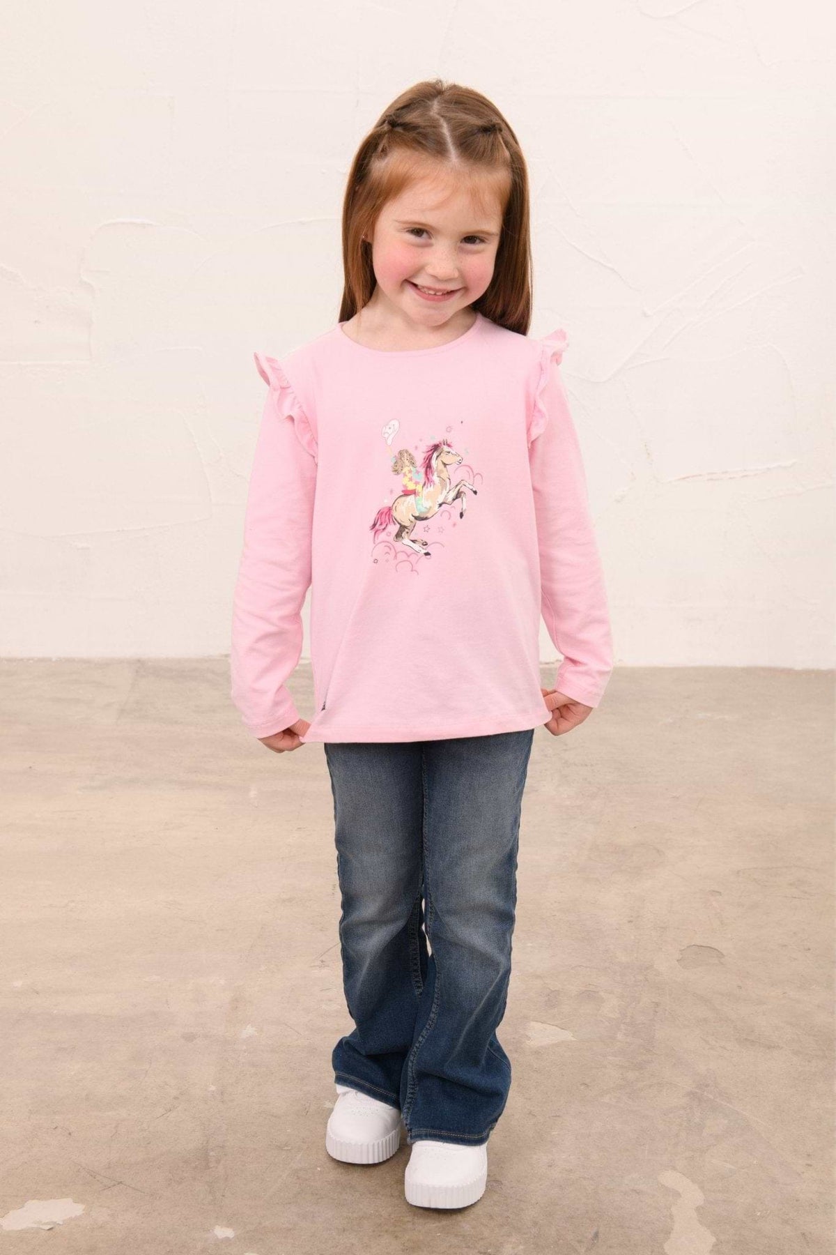 Lighthouse Girls Pink Cowgirl Top