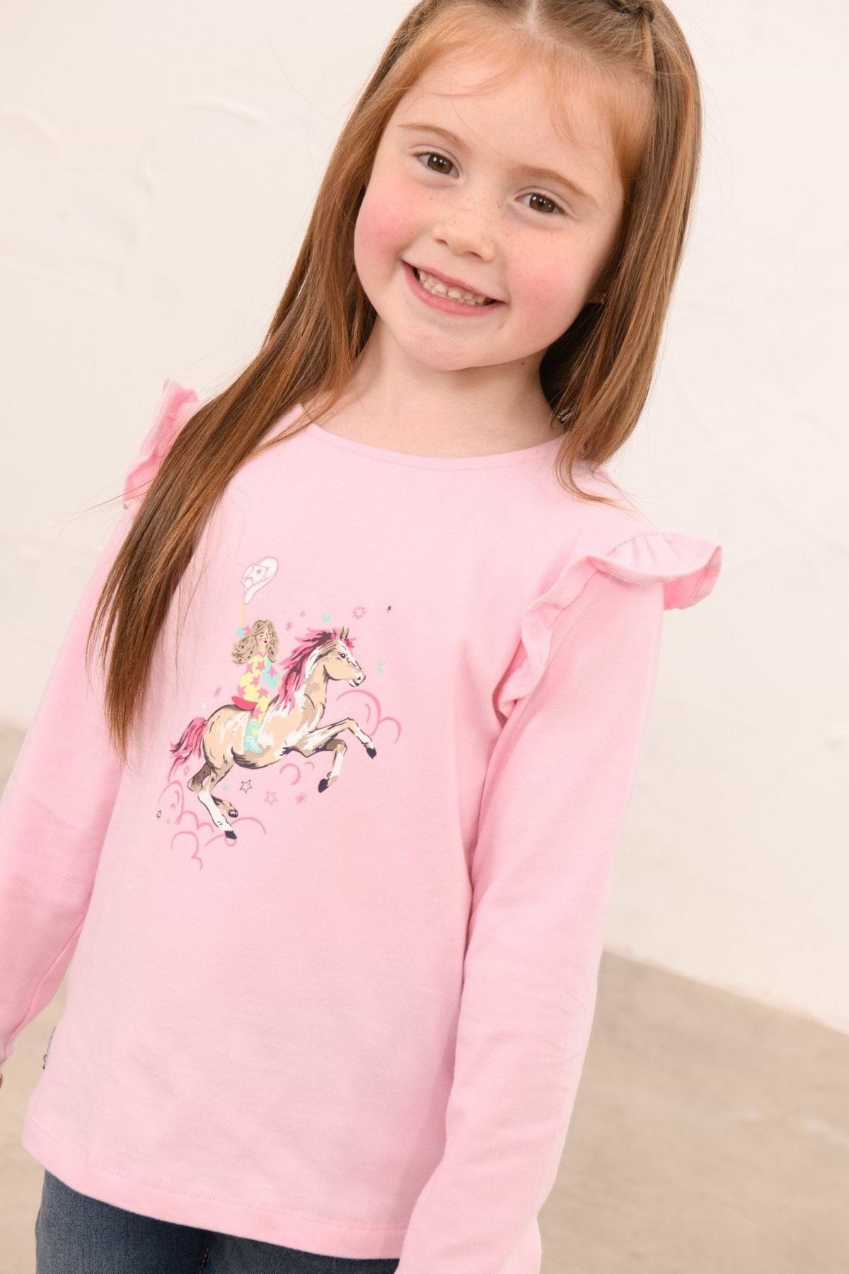 Lighthouse Girls Pink Cowgirl Top
