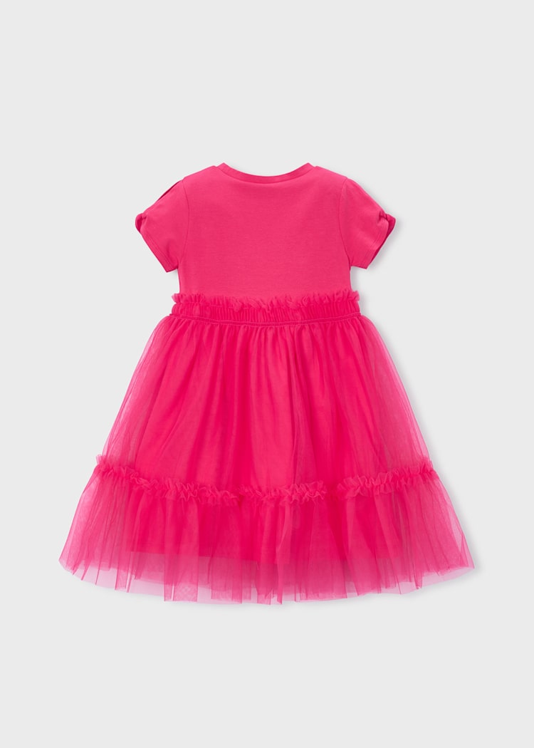 Mayoral Girls Bright Coral Tutu Dress