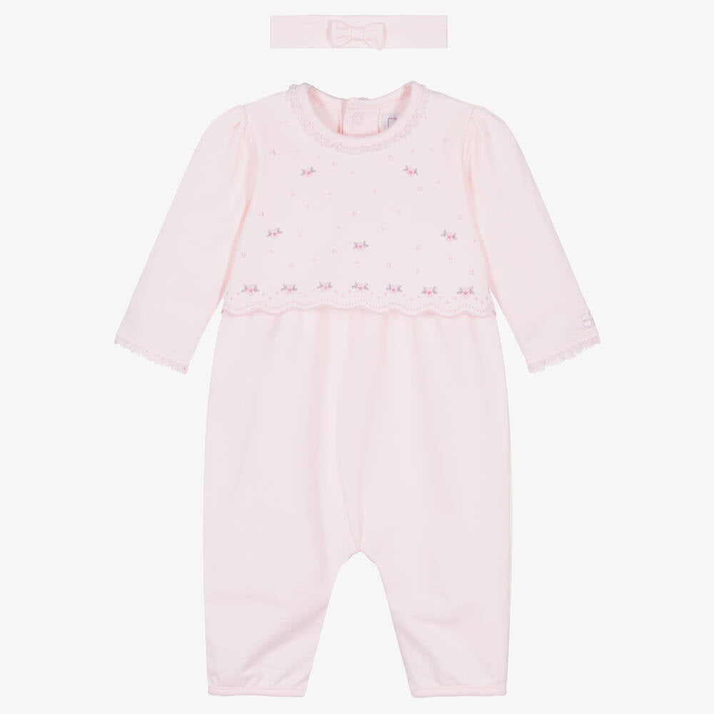 Emile Et Rose Katerina Cotton Floral Baby Suit
