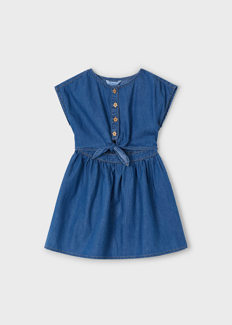Mayoral Girls Flowy Button Down Dress