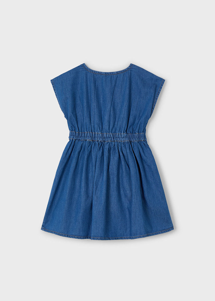 Mayoral Girls Flowy Button Down Dress