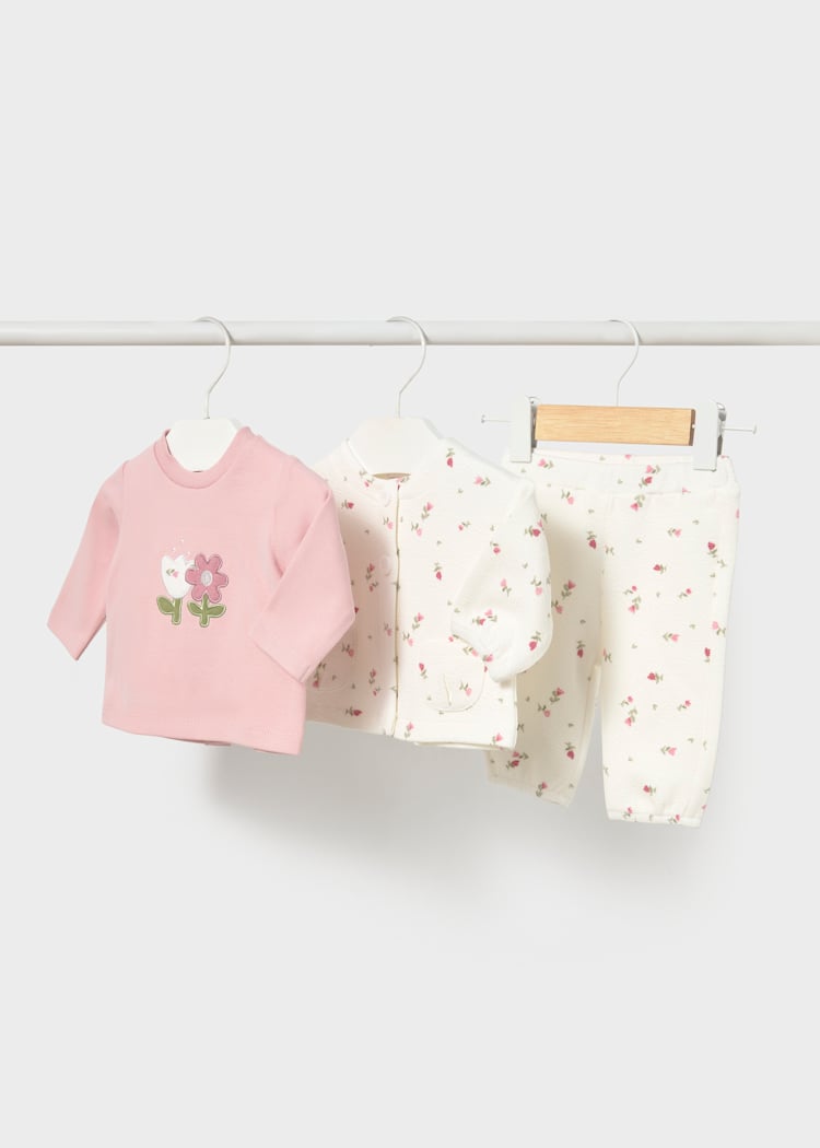 Mayoral Newborn Girl 3-Piece Tracksuit