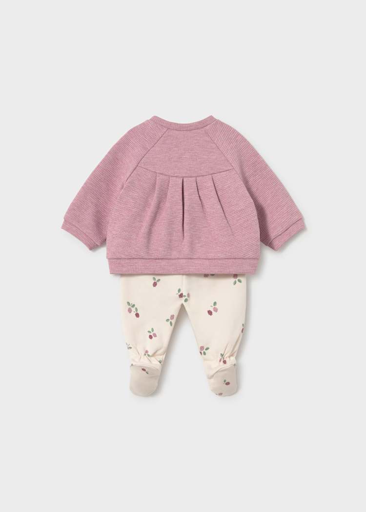 Mayoral Baby Girls Mauve Floral Outfit
