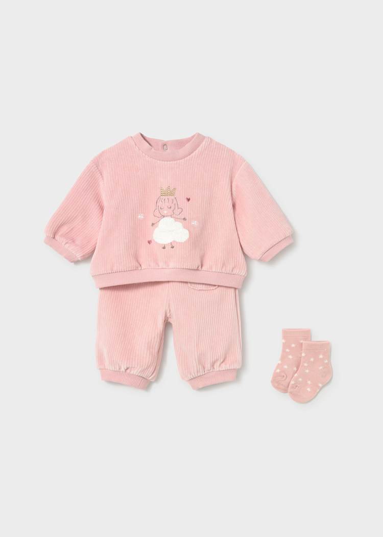 Mayoral Newborn Girls Tracksuit With Socks