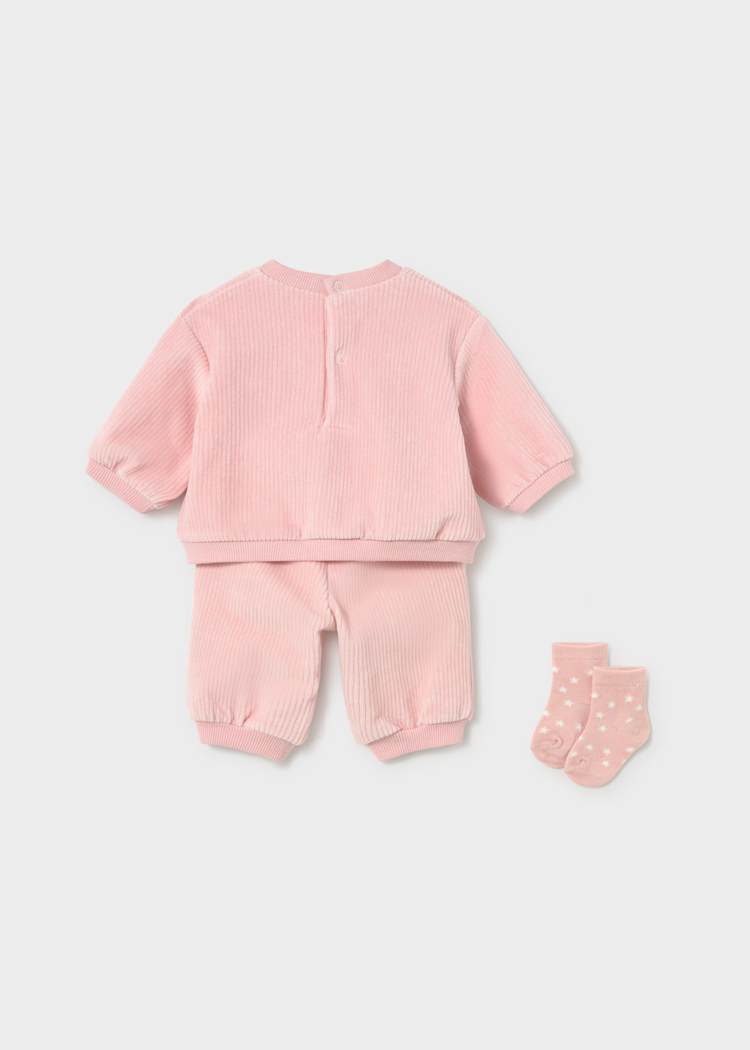 Mayoral Newborn Girls Tracksuit With Socks