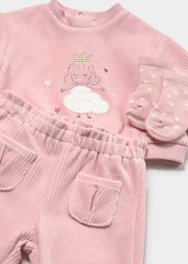 Mayoral Newborn Girls Tracksuit With Socks
