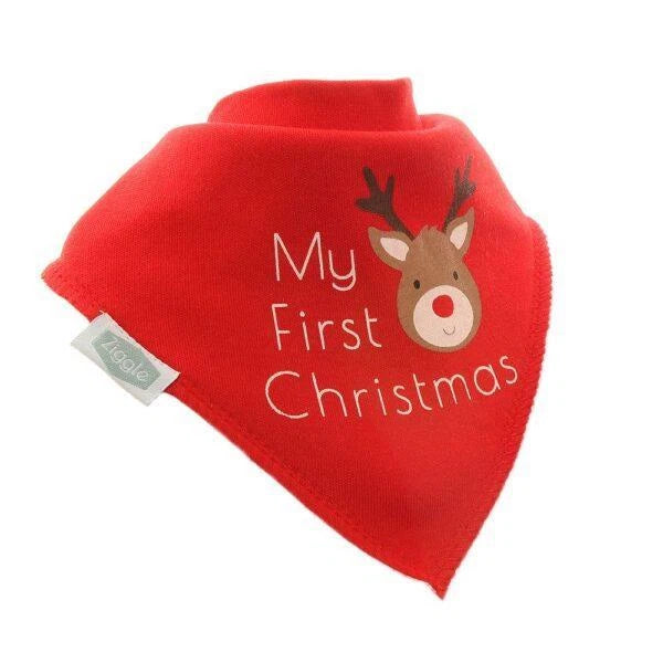 Ziggle My First Christmas Bib