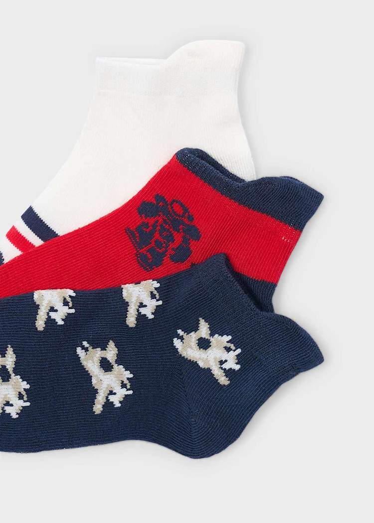 Mayoral Boys Set Of Three Socks 10183 056